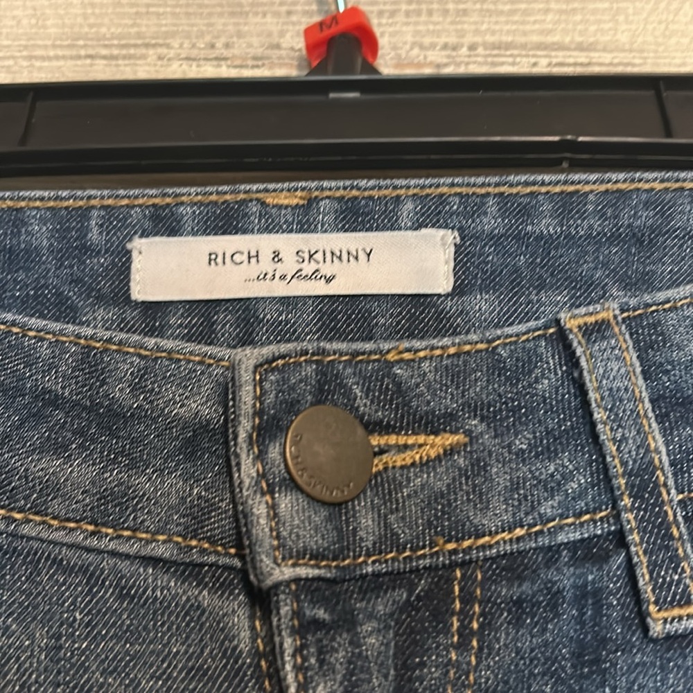 Rich & Skinny Jeans Size 26 Blue Denim - Picture 4 of 7